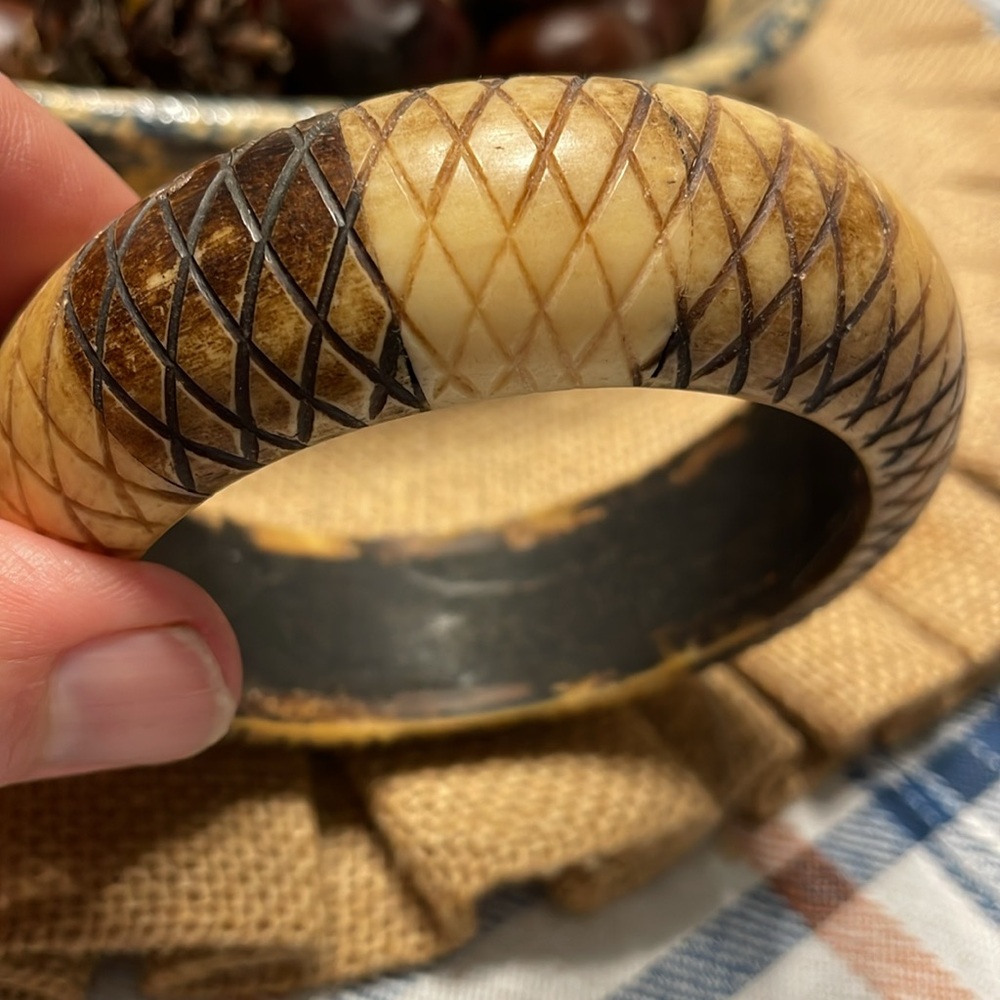 Tribal Statement Bangle | Segmented Bangle Cuff |… - image 3
